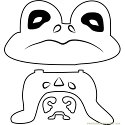 Froggit Undertale Free Coloring Page for Kids