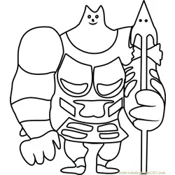 Greater Dog Undertale Free Coloring Page for Kids