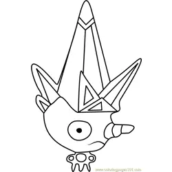 Ice Cap Undertale Free Coloring Page for Kids