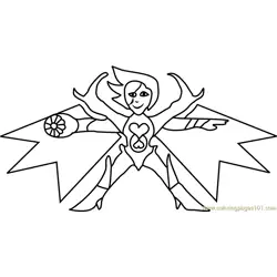 Mettaton NEO Undertale Free Coloring Page for Kids