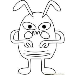 Migosp Undertale Free Coloring Page for Kids