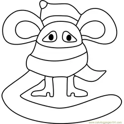 Scarved Mouse Undertale Free Coloring Page for Kids