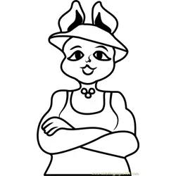 Snowdin Shopkeeper Undertale Free Coloring Page for Kids