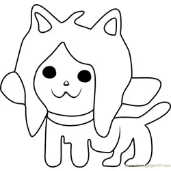 Temmie Undertale Free Coloring Page for Kids