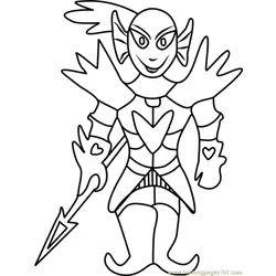 Undying Undertale Free Coloring Page for Kids