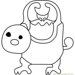 Woshua Undertale Free Coloring Page for Kids