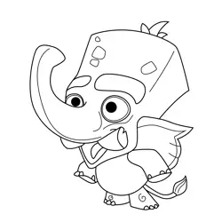 Frank Zooba Fun Battle Royale Games Free Coloring Page for Kids