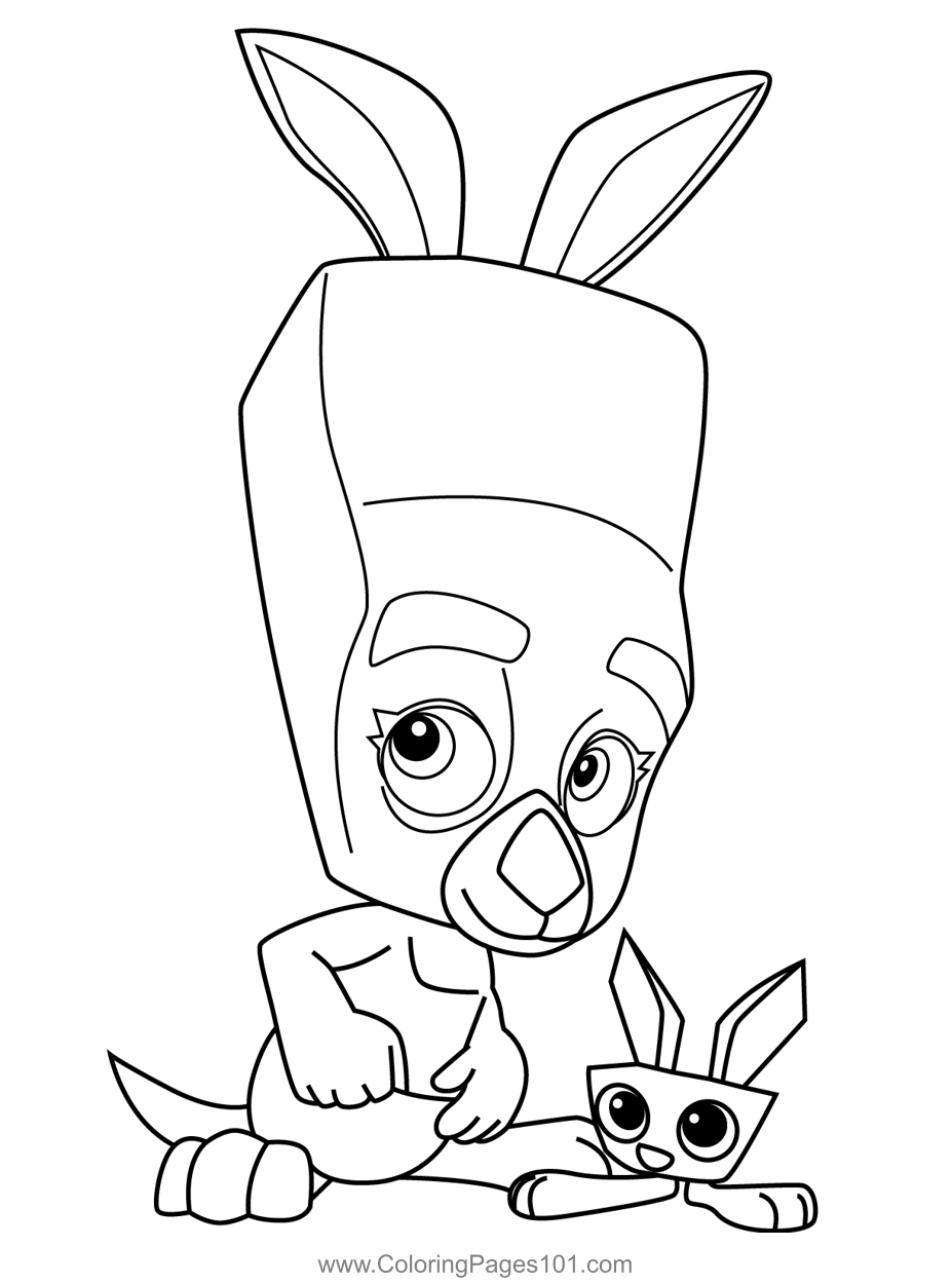 Molly Zooba Fun Battle Royale Games Coloring Page for Kids - Free Zooba ...