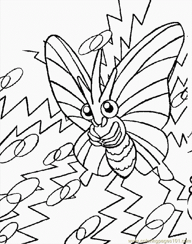 Bug Type Pokemon Coloring Pages