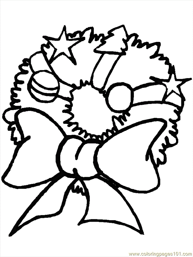 Coloring Pages Christmas Wreaths and Holly (Cartoons > Christmas ...