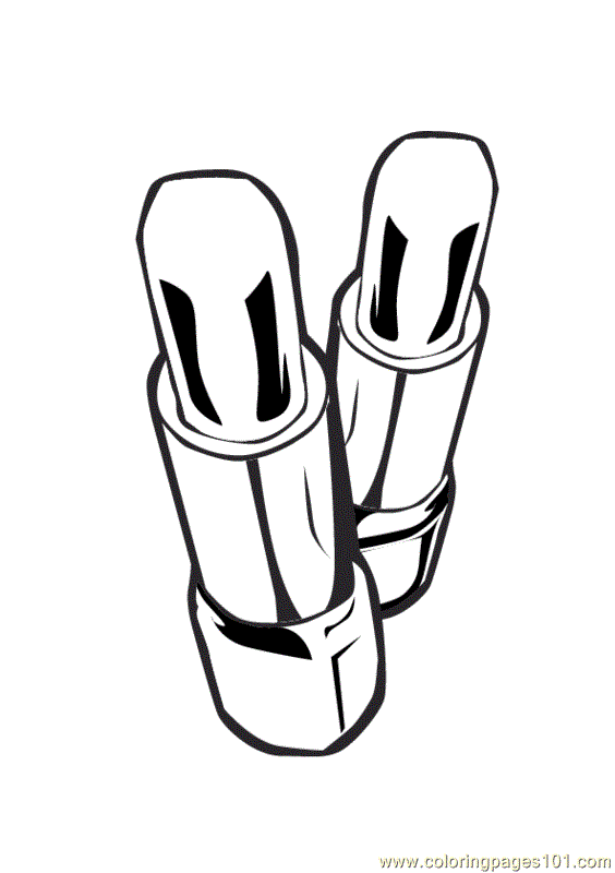 Lipstick coloring page - Free Printable Coloring Pages