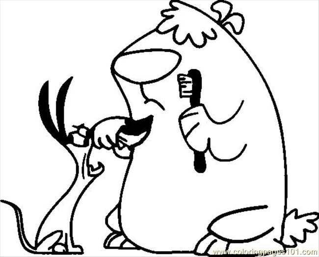 Coloring Pages Stupid (Animals > Dogs) - free printable coloring page