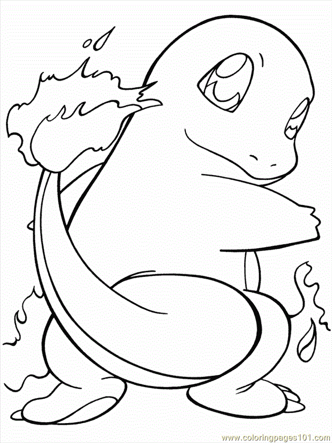 Pokemon Coloring Pages Fire 1