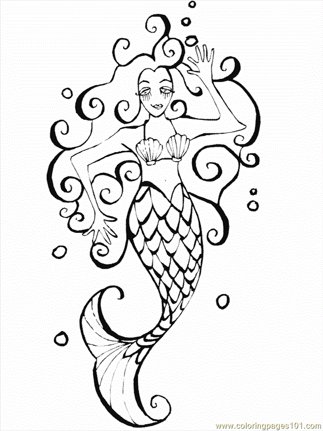 Coloring Pages Irish Legends''''Merrows (Mythical Creatures > Irish ...