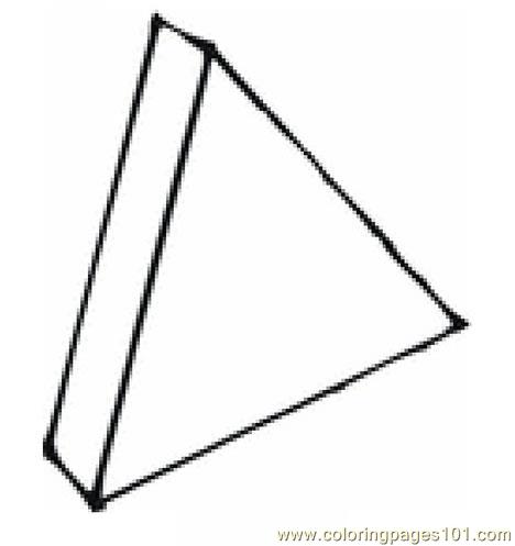 Coloring Pages Triangle (Education > Shapes) - free printable coloring