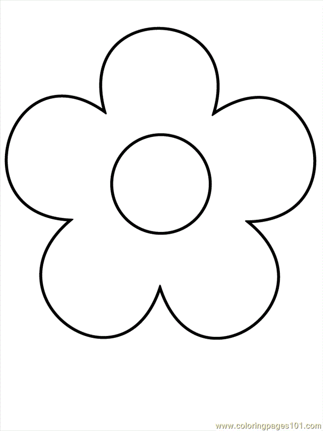 Simple Flower Coloring Pages Coloring Pages