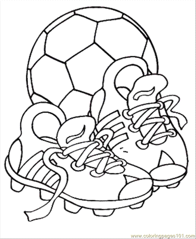 Free Soccer Coloring Pictures 5